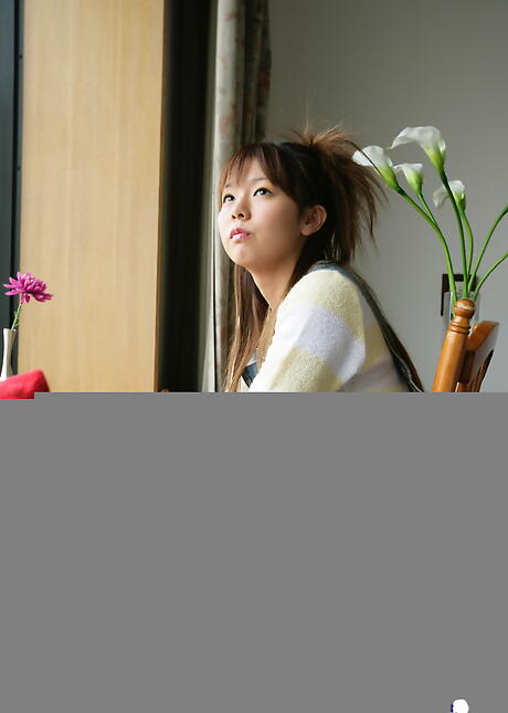 Rangy japanese young Yume Kimino in fancy skirt reveals her ass and pussy 